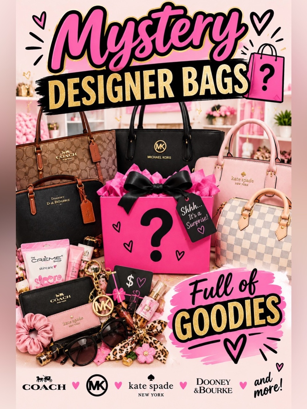 Mystery designer bags